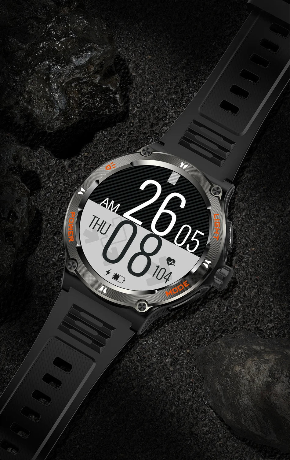 2024 New Outdoor Sport Smartwatch – GPS, Compass, LED Flashlight, 3ATM Waterproof, BT5.3 Call for Huawei & Xiaomi