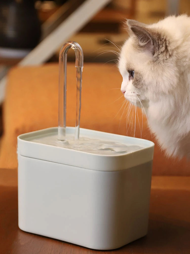 Ultra-Quiet Cat Water Fountain – Smart Automatic Pet Water Dispenser with Filter, 1.5L Recirculating Pump & Burnout Protection