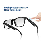 E13 Smart Glasses UV Protection Anti-Blue Light , Bluetooth Glasses Compatible for Men & Women , Black Multifunctional Wireless Sunglass , Wearable Digital Electronic Gadgets