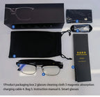 E13 Smart Glasses UV Protection Anti-Blue Light , Bluetooth Glasses Compatible for Men & Women , Black Multifunctional Wireless Sunglass , Wearable Digital Electronic Gadgets