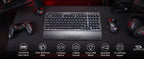 Redragon K515 Shiva RGB Gaming Keyboard | 98 Keys Mechanical Feel | Linear Switch | Detachable Wrist Rest | USB Wired