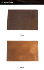 CONTACT'S FAMILY 100% Nubuck Leather Mouse Pad – Premium Desk Mat for Keyboard, Laptop & Office Computer Setup