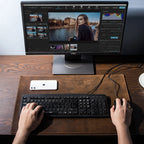 CONTACT'S FAMILY 100% Nubuck Leather Mouse Pad – Premium Desk Mat for Keyboard, Laptop & Office Computer Setup