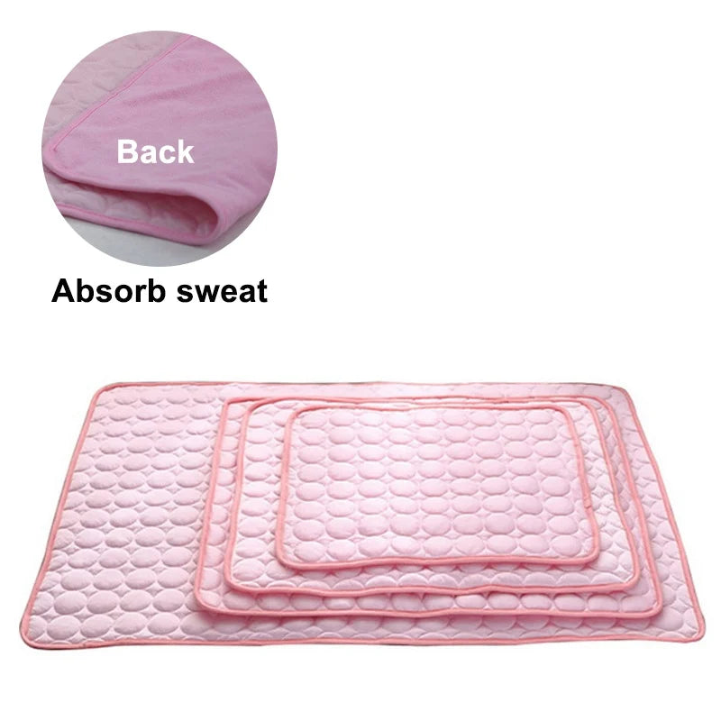 Cooling Dog Mat for Summer – Breathable & Comfortable Pet Bed Pad for Dogs and Cats Washable, Lightweight, and Foldable Mat for Indoor and Outdoor Use