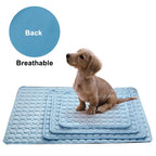 Cooling Dog Mat for Summer – Breathable & Comfortable Pet Bed Pad for Dogs and Cats Washable, Lightweight, and Foldable Mat for Indoor and Outdoor Use