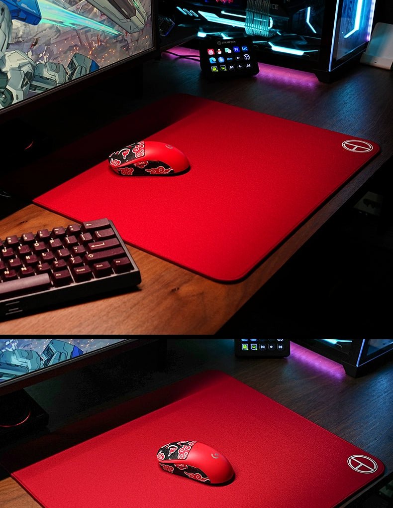 Ultraglide Meow UA Esports Gaming Mouse Pad | Large Rough Textured Red Mat for CSGO & PUBG - Precision Surface 490