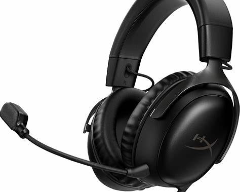 Hyperx Cloud III Gaming Headphones Over-The-Ear Wired Black Red with Microphone for Enhanced Audio Experience
