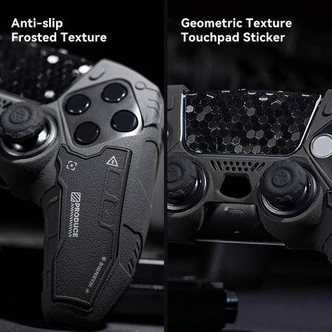 Geekshare G.S.TAC Tactical PS5 Controller Skin Set, Anti-Slip Silicone Protective Cover Skin Case for PS5 Wireless Controller with 2 Thumb Grip Caps and 2 Stickers - for Monster Hunter Wilds