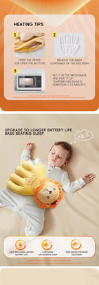 AIBEDILA Baby Sleep Aid Pillow – Soothing Hand Palm Design for Infants & Toddlers Remote-Controlled, Heatable & Soft Plush Comfort for Peaceful Sleep and Cuddle Time