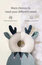 AIBEDILA Baby Head Protection Pillow – Soft Anti-Fall Cushion with Adjustable Headrest