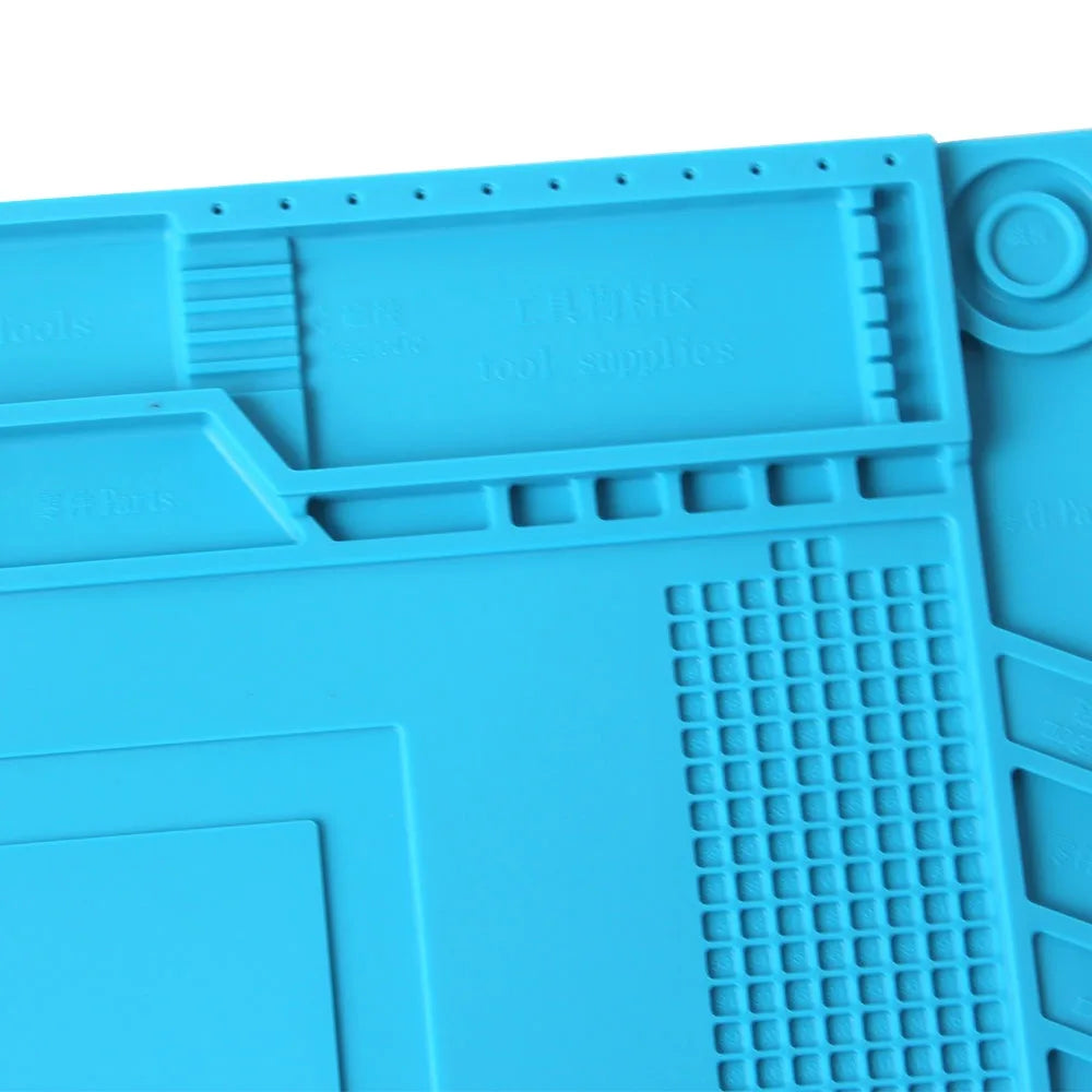 Soldering Station Silicone Work Mat – Heat-Resistant 932°F, Anti-Static Magnetic Mat for Electronics, Phone & Laptop Repair