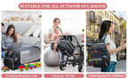 3-in-1 Diaper Bag & Foldable Baby Bed – Waterproof Travel Backpack with USB Charging, Large Capacity & Multi-Function Design