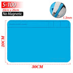 Soldering Station Silicone Work Mat – Heat-Resistant 932°F, Anti-Static Magnetic Mat for Electronics, Phone & Laptop Repair