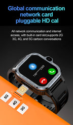 Valdus PGD 4G Android Smart Watch for Men – 64GB ROM, Dual HD Camera, NFC, WiFi, GPS, SIM Support, Fitness & Health Tracker