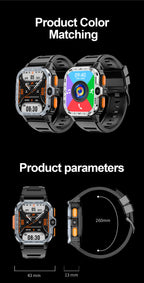 Valdus PGD 4G Android Smart Watch for Men – 64GB ROM, Dual HD Camera, NFC, WiFi, GPS, SIM Support, Fitness & Health Tracker