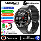 2024 New Outdoor Sport Smartwatch – GPS, Compass, LED Flashlight, 3ATM Waterproof, BT5.3 Call for Huawei & Xiaomi