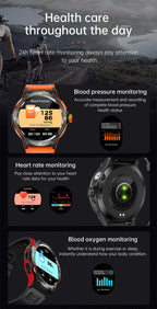 2024 New Outdoor Sport Smartwatch – GPS, Compass, LED Flashlight, 3ATM Waterproof, BT5.3 Call for Huawei & Xiaomi