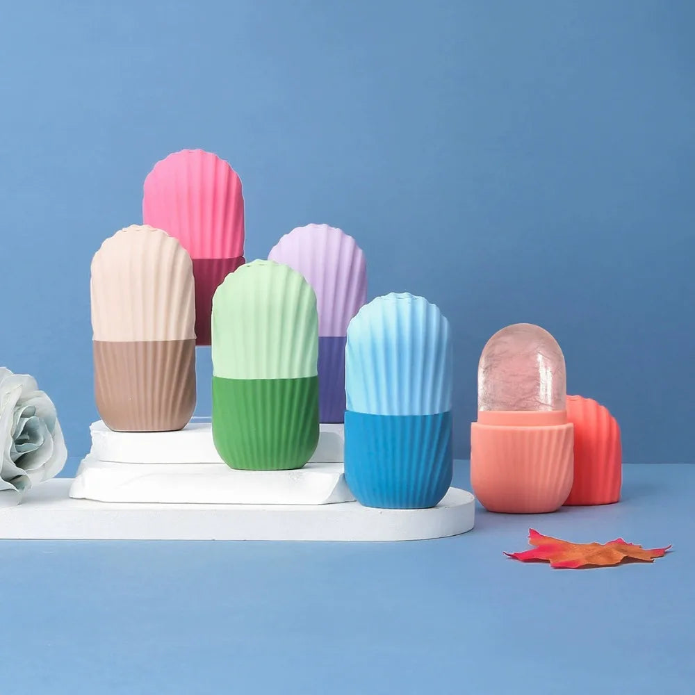 DIY Face Skincare Roller – Portable & Reusable Silicone Massager Reduces Puffiness, Lifts & Contours for Radiant Skin