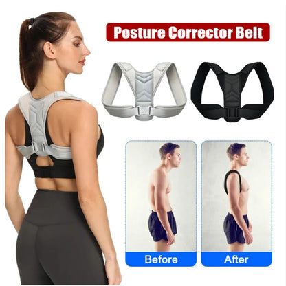 Adjustable Back Shoulder Posture Corrector Belt | Clavicle Spine Support for Home, Office & Sports | Upper Neck Brace for Body Reshaping