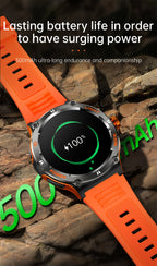2024 New Outdoor Sport Smartwatch – GPS, Compass, LED Flashlight, 3ATM Waterproof, BT5.3 Call for Huawei & Xiaomi