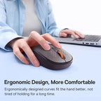 Baseus Wireless Bluetooth Mouse F01B | 3-Mode Connection (2.4G/BT5.0/BT3.0) | Ergonomic, Silent Click | for Laptop, Mac, PC