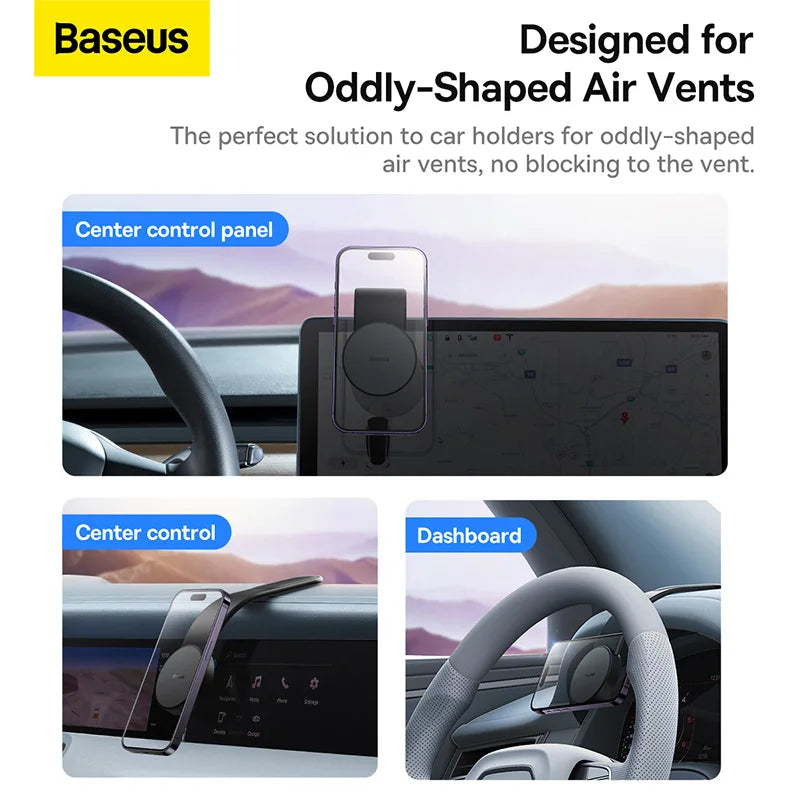 Baseus Magnetic Car Phone Holder Universal For iPhone 14 13 12 Pro Car Phone Stand Support Clip Mount Holder Magsafe Holder