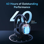 Baseus GH02 Wireless Gaming Headphones – RGB, 40H Battery, Bluetooth & Wired