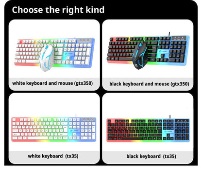 LIMEIDE GTX350 Series Wired 104 Keys Membrane Keyboard Many Kinds of Colorful Lighting Gaming and Office For Windows and IOS