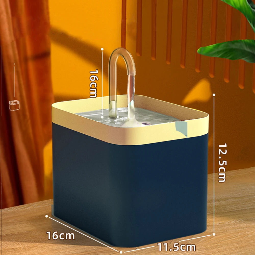 Ultra-Quiet Cat Water Fountain – Smart Automatic Pet Dispenser with Filter (1.5L)