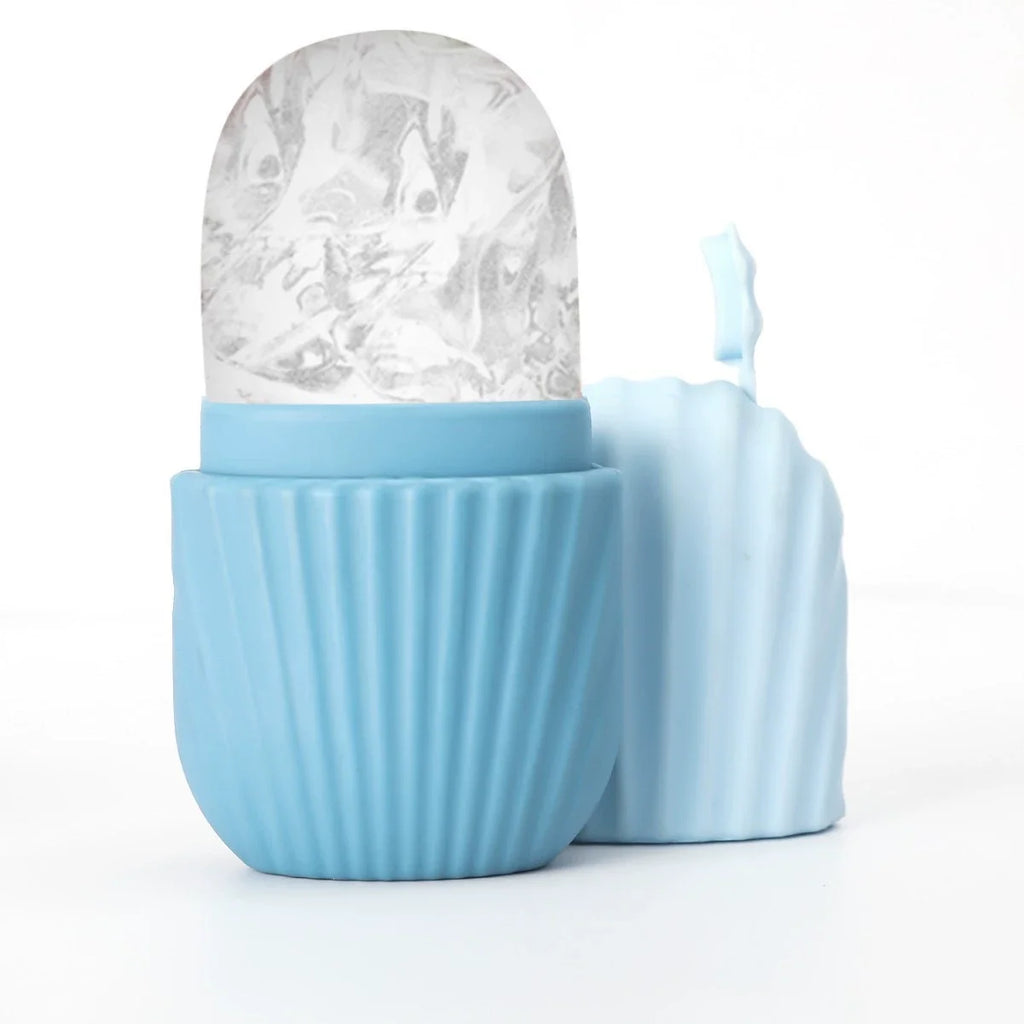 DIY Face Skincare Roller – Portable & Reusable Silicone Massager Reduces Puffiness, Lifts & Contours for Radiant Skin