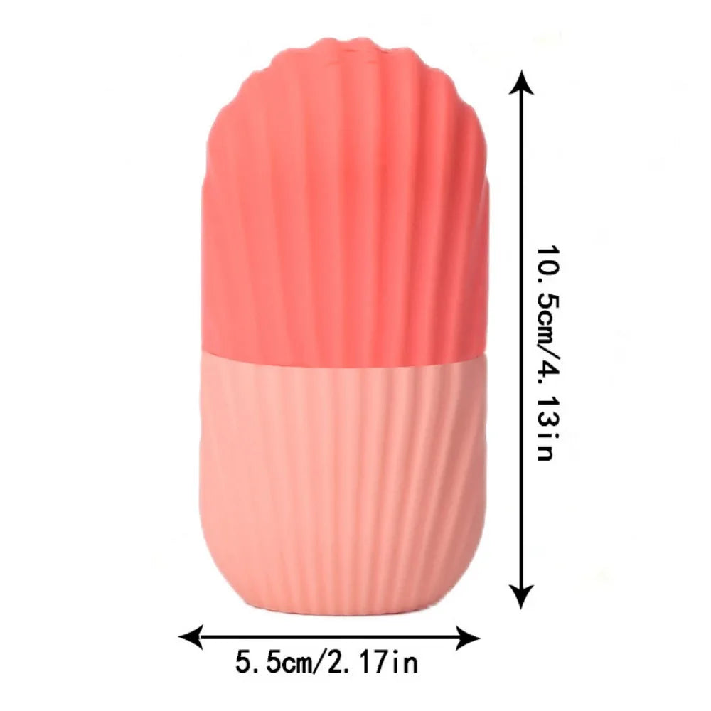 DIY Face Skincare Roller – Portable & Reusable Silicone Massager Reduces Puffiness, Lifts & Contours for Radiant Skin