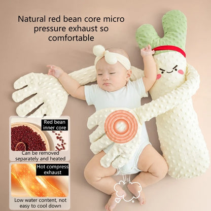Cartoon Baby Sleep Aid Hand Pillow – Soothing Pacify Doll with Optional Music for Newborn Comfort & Peaceful Sleep
