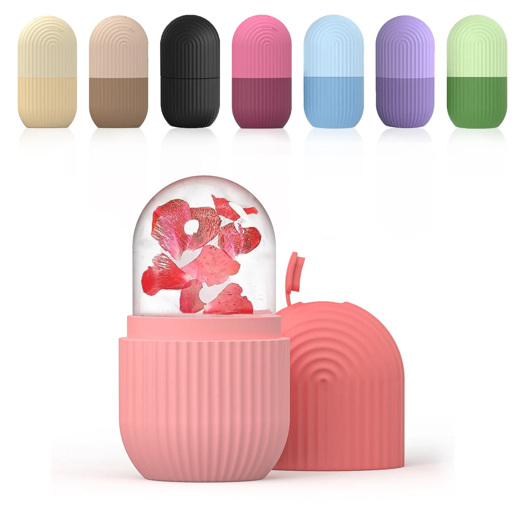 GlowFreeze Ice Roller for Face & Eyes – Cooling Silicone Beauty Massager for Tight, Fresh & Radiant Skin