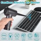 Portable Air Duster for Computer Cleaning – 51000RPM Cordless Compressed Air Blower with LED Light for PC & Keyboard