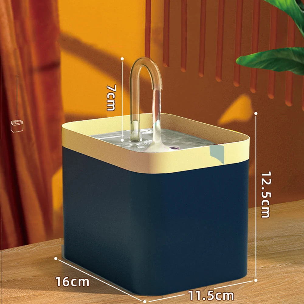 Ultra-Quiet Cat Water Fountain – Smart Automatic Pet Dispenser with Filter (1.5L)