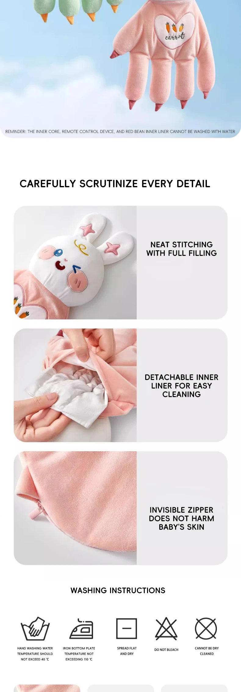 AIBEDILA Baby Sleep Aid Pillow – Calming Hand Palms with Remote Control for Infants & ToddlersAIBEDILA Soothing Baby Sleep Aid Pillow – Calming Hand Palms with Remote Control for Infants & Toddlers