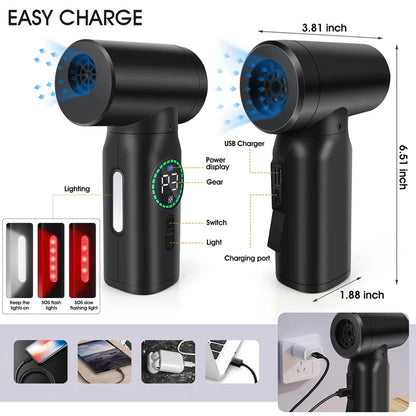 7500mAh Portable Compressed Air Duster – Cordless Multi Air Blower & Vacuum Cleaner for Keyboard & Computer Cleaning