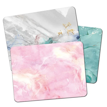 220*180*3mm Marbling Mouse Pad Non-slip Gaming Mouse Pad Desk Mouse Mat for Office Desk Home Mousepad