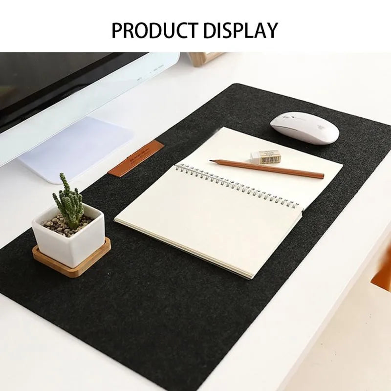 Large Office Computer Desk Mat Table Keyboard Big Mouse Pad Laptop Cushion Desk Non-slip Felt Mat Gamer Mousepad Mat 600*300mm