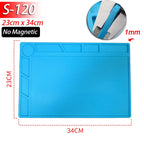 Soldering Station Silicone Work Mat – Heat-Resistant 932°F, Anti-Static Magnetic Mat for Electronics, Phone & Laptop Repair