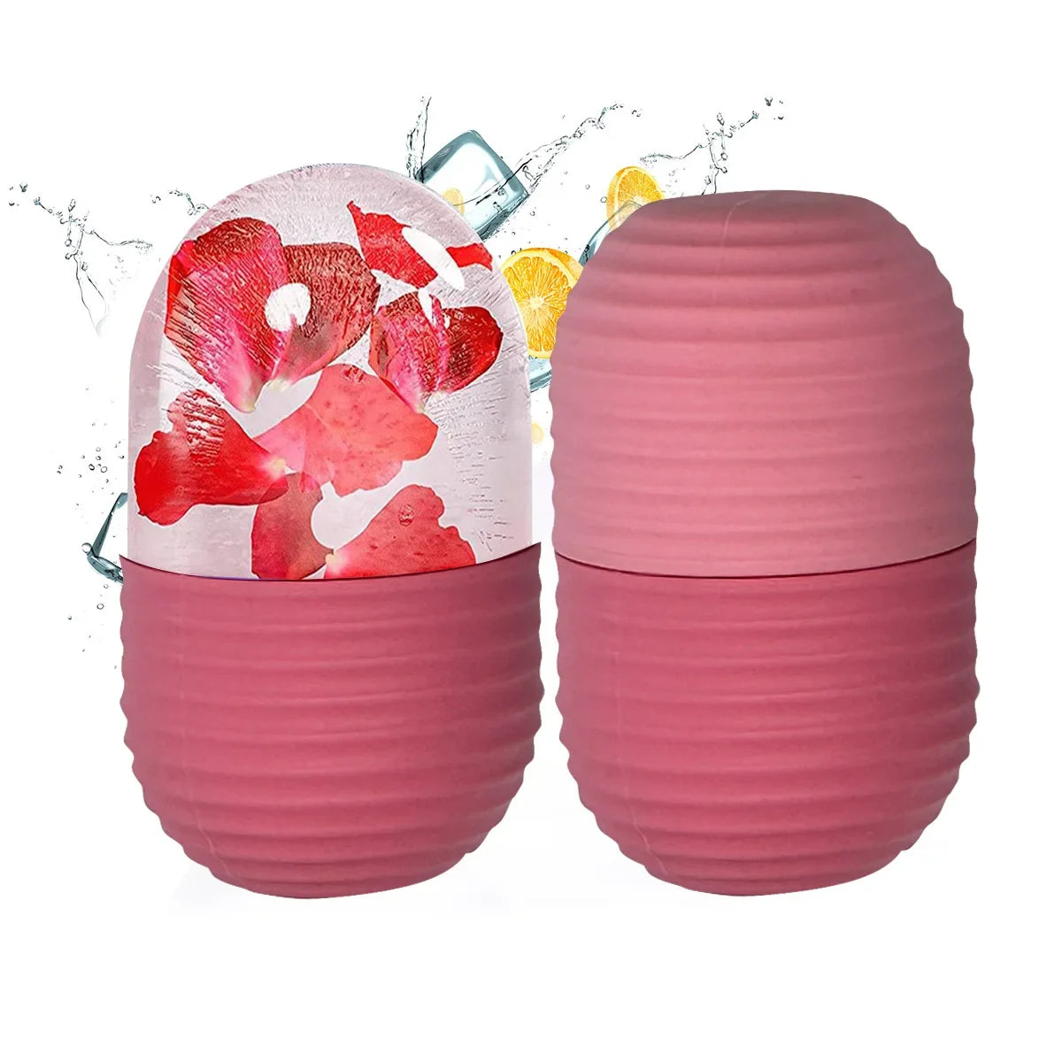 DIY Face Skincare Roller – Portable & Reusable Silicone Massager Reduces Puffiness, Lifts & Contours for Radiant Skin