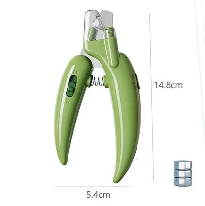 Professional Pet Nail Clippers with LED Light – Paw Grooming Trimmer for Dogs, Cats & Small Animals
