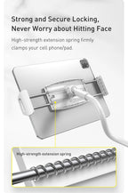 Baseus Universal Flexible Phone Holder – 360° Rotation Long Arm Stand for Bed, Desk, iPhone, iPad, Tablet
