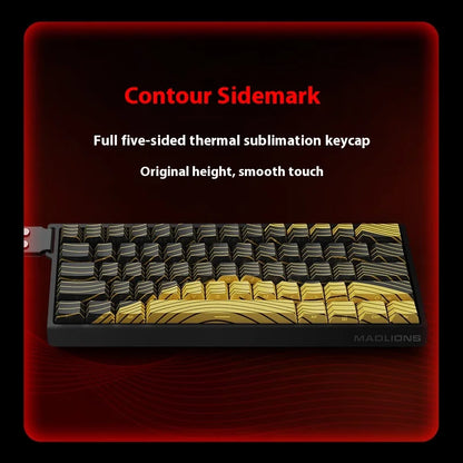 MADLIONS Mad60 Mad68 HE Mechanical Keyboard Magnetic Switch Madcatz Mad60he Wired Game Keyboard Rapid Trigger Custom Keyboard