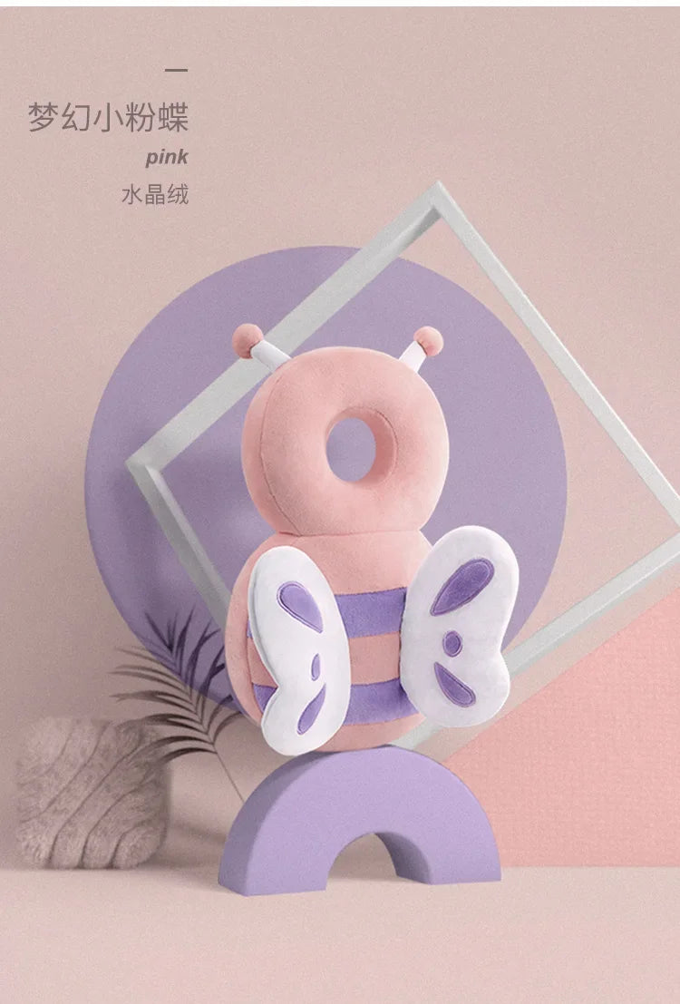 1-3T Toddler Baby Head Protector – Angel Bee Cartoon Safety Cushion for Back & Head Injury Prevention