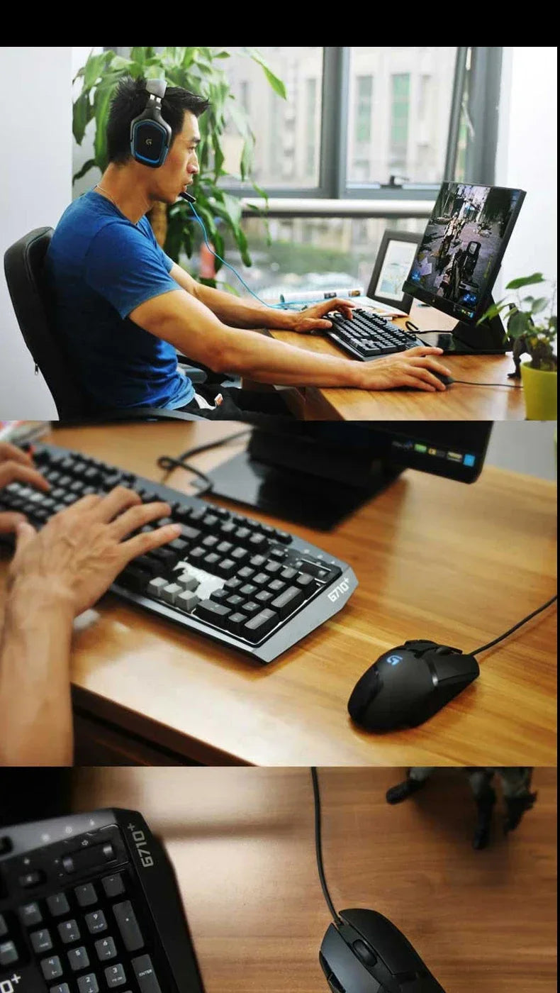 Logitech G402 Hyperion Fury Wired Gaming Mouse – 4000 DPI, 8 Buttons