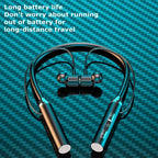 Wireless Neckband Bluetooth Earphones – HiFi 9D Stereo, Waterproof, Long Battery Life, Comfortable & Sweat-Resistant for Running, Gym, Travel, and Daily Use