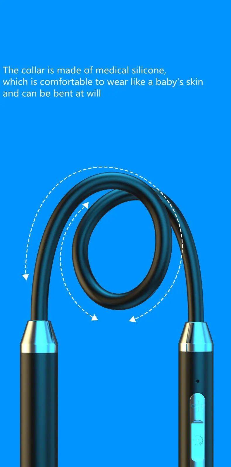 Wireless Neckband Bluetooth Earphones – HiFi 9D Stereo, Waterproof, Long Battery Life, Comfortable & Sweat-Resistant for Running, Gym, Travel, and Daily Use