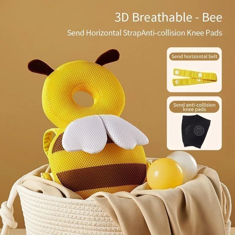 AIBEDILA Baby Head Protection Pillow – Soft Anti-Fall Cushion with Adjustable Headrest