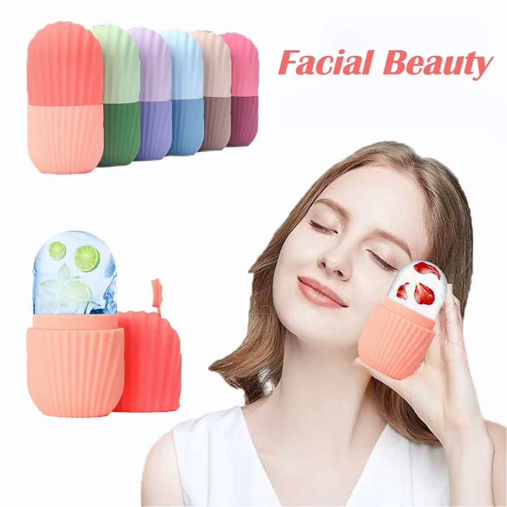 DIY Face Skincare Roller – Portable & Reusable Silicone Massager Reduces Puffiness, Lifts & Contours for Radiant Skin